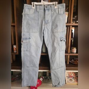 KanCan Light Blue Cargo Jeans